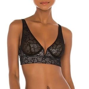 Free People Tameeka Bra Black Lace Underwire Size Medium